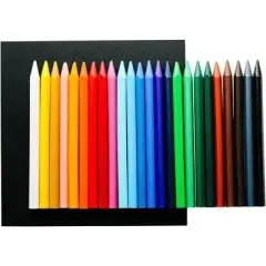 Factis Crayon Set, Assorted Colors, Set of 24