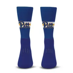 NCAA Pitt Panthers Streak Team Color Crew Socks - L