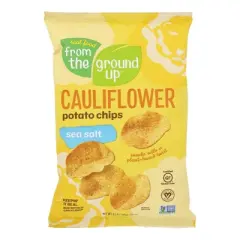 Real Food From The Ground Up Sea Salt Cauliflower Potato Chips - Case of 12/3.5 oz