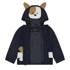 LONDON FOG Infant & Toddler Boys' Little Animal Rainslicker Rain Jacket
