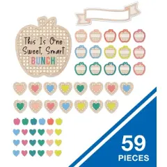 Carson Dellosa Education True to You This Is One Sweet, Smart Bunch Bulletin Board Set (59 pieces)