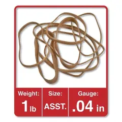 UNIVERSAL Rubber Bands Size 54 Assorted Length Sizes 1lb Pack 00154