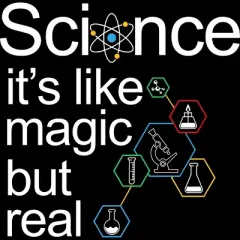 Men's Design By Humans Science - It's Not Magic But Real Science Gift By clickbong T-Shirt