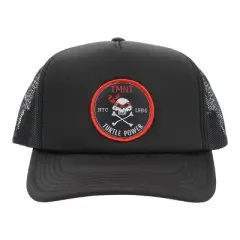 TMNT Classic Retro Cartoon Turtle Power Black Unisex Adult Quickturn Foam Trucker Hat