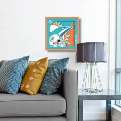 NFL Miami Dolphins 3D Logo Series Wall Art - 12"x12"