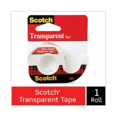Scotch Transparent Tape in Handheld Dispenser Clear 0.5" x 37.5 ft