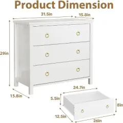 3/6/7 Dresser for Bedroom, Wide Dresser