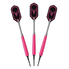 Viper V Glo Soft Tip Darts with Pink Casemaster Neon Pink - 100ct Box