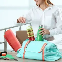 Link Portable Stackable Food Leak Proof Storage Containers Great For Snacks, Formula, Powders Portion Control  Airtight - 2 Set Bundle