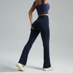 BABYYER Women's Mini Flare Leggings High Waisted Tummy Control Yoga Pants Bootcut Workout Gym Casual