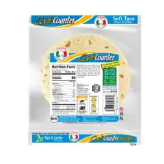 La Banderita Carb Counter Keto Friendly White Tortilla Wraps - 11.9oz/8ct
