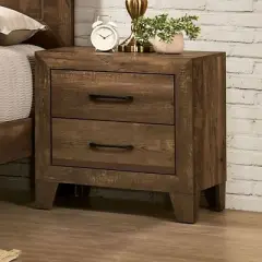 Quail 2 Drawer Nightstand Rustic Light Walnut - HOMES: Inside + Out
