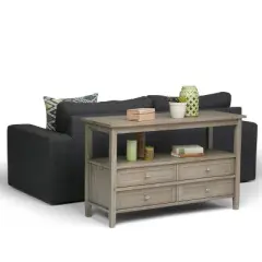 48" Norfolk Solid Wood Console Sofa Table - Wyndenhall