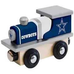 MasterPieces Officially Licensed NFL Dallas Cowboys Wooden Toy Train Engine For Kids