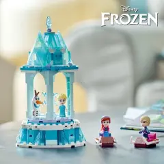 LEGO Disney Frozen Anna and Elsa's Magical Carousel Building Toy Set 43218
