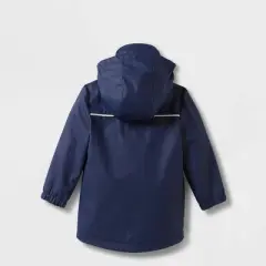 Toddler Long Sleeve Rain Coat - Cat & Jack&trade; Navy Blue 