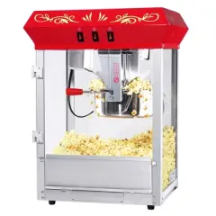 Great Northern Popcorn 8 oz. Antique-Style Foundation Countertop Popcorn Machine &ndash; Red
