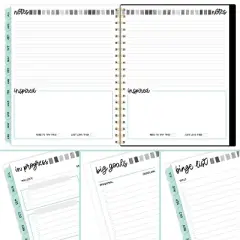 Cambridge 2024-25 Weekly/Monthly Planner 11"x9.375" Paper Curator: Academic Agenda, Twin-Wire Binding, Acid-Free Tabs