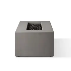 Caraga Casual Rectangle Natural Gas Fire Table Flint - Jensen Co.