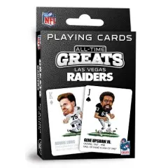 MasterPieces Officially Licensed NFL Las Vegas Raiders All-Time Greats Playing Cards - 54 Card Deck