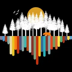 Men's Design By Humans Retro Nature's Valley By NomAdartStudio Tank Top