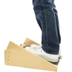 CanDo | Incline Board - 5-level Wooden - 5, 10, 15, 20, 25 Degree Elevation - 14 x 18 inch Surface