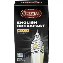 Celestial Seasonings English Breakfast Black Tea - Case of 6 - 20 Bags