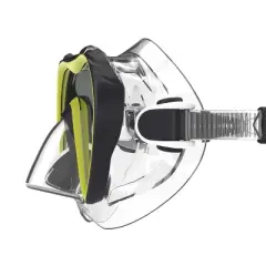 Speedo Adult Expedition Mask & Snorkel Set - Lime/Black: Includes Snorkel, Carrying Case