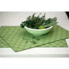 Saleen Premium Woven Placemats - Set of 4,Heat Resistant, Dishwasher Safe, Made in Germany