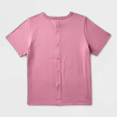 Boys' Mickey Mouse Adaptive Short Sleeve Graphic T-Shirt - Dusty Red