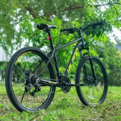 HILAND 27.5 inch Mountain Bike 21 Speeds, Lock-Out Suspension Fork, Aluminum Frame Hydraulic Disc-Brake for Men Women Adluts