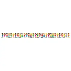 CARSON-DELLOSA Publishing 108103 3' x 3" Straight Kids Border Multicolor (108103)