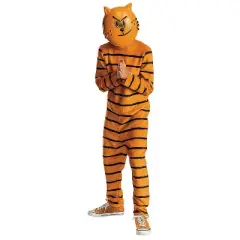 Dog Man Boys' Petey Halloween Classic Costume Jumpsuit - Orange - 10-12