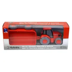 New Ray Kubota My Lil' Orange Tractor and Wagon Set SS-33023