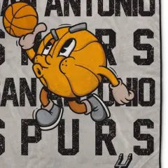 NBA San Antonio Spurs 60"x80" Cartoon Basketball Ultra Cozy Blanket