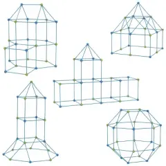 Nothing But Fun Toys Light Up Fort with LED Light - 85 Pieces