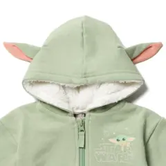 Star Wars The Child Fleece Zip Up Cosplay Hoodie Toddler 