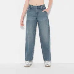 Women's 90's Mid-Rise Relaxed Straight Jeans - Wild Fable&trade;