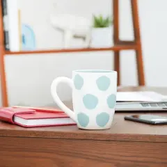 carol & frank Surf Dot Mug, Set of 2 20 oz