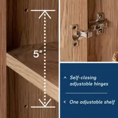 Sauder Hillmont Farm Nightstand Timber Oak