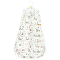Hudson Baby Infant Girl Cotton Long-Sleeve Wearable Sleeping Bag, Sack, Blanket, Girl Woodland Pals Sleeveless