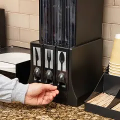 Mind Reader Spoon Refill for CUTDISPBK Black: Coffee Maker Accessories, Refillable, Metal & Plastic, 0.5" Height