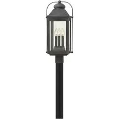 Hinkley Anchorage 24 1/4" High Aged Zinc Outdoor Post Light