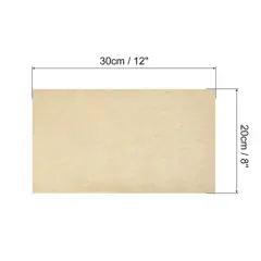 Unique Bargains Non-Stick Rectangle Parchment Air Fryer Baking Steaming Paper Sheets Brown