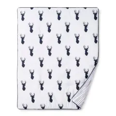 Sweet Jojo Designs Crib Bedding Set - Navy & White Stag - 11pc