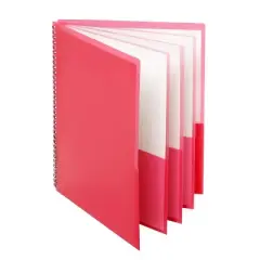 Oxford&reg; 8-Pocket Poly Portfolios, Pack of 4