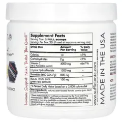 Sufficient C High Dosed Immune-Ade Drink Mix, Lemon Peach, 250 g