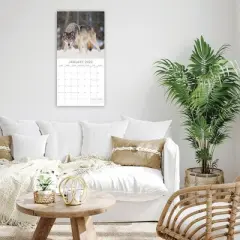 2026 Square Wall Calendar, Wolves, 16-Month Animals Theme with 180 Reminder Stickers (12x12 In)