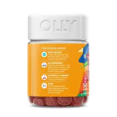 OLLY Kids Immunity Elderberry Gummies - Cherry Berry - 50ct
