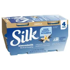Silk Vanilla Almond Milk Yogurt Alternative - 4ct/5.3oz Cups